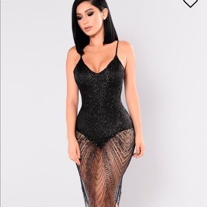 NWT see thru sparkle dress